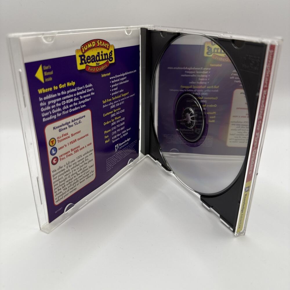 Jump Start Reading for First Graders CD-Rom Ages 5-7 Knowledge Adventure 1st W1 - Picture 4 of 4